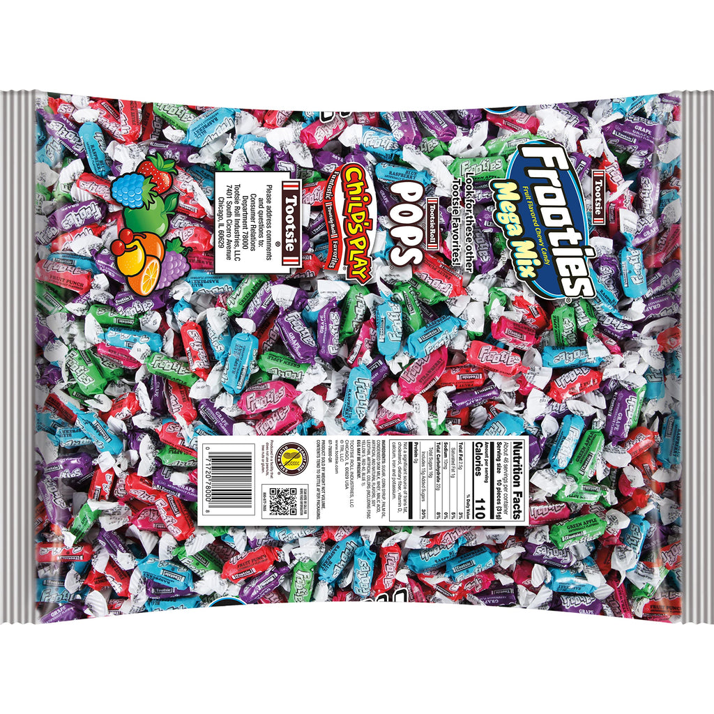Frooties Mega Mix, Assorted Fruit Flavor Chewy Candy, 50.06oz (Pack of 1)