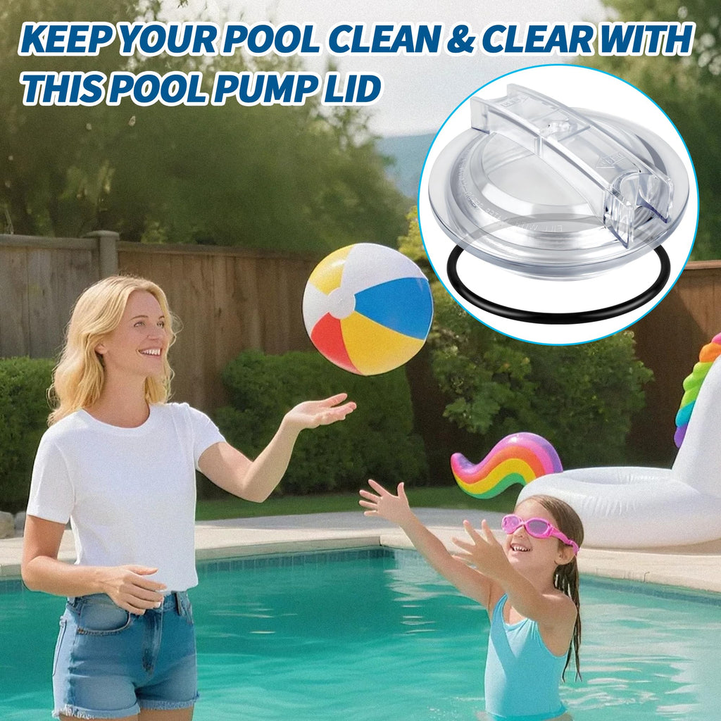 SPX3100D Pump Strainer Cover Compatible with Hayward Super II Pumps SP3000 SP3000X Series, Thread Pool Pump Lid with Strainer Cover O-Ring SPX3000S Compatible with Hayward Chlorine & Bromine Feeders