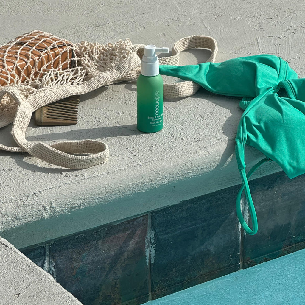 COOLA Organic Scalp Spray & Hair Sunscreen Mist with SPF 30, Dermatologist Tested Hair Care for Daily Protection, Vegan and Gluten Free, Ocean Salted Sage, 2 Fl Oz