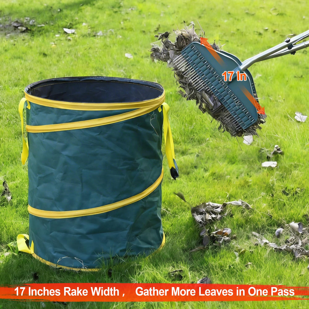 YEELOR Leaf Grabber Rake, 36.6 Inches, 3.3 Pounds（Straight Grip）
