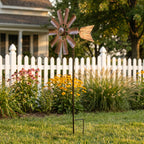 BinaryABC Metal Windmill for Yard Garden – Outdoor Wind Spinner Decor