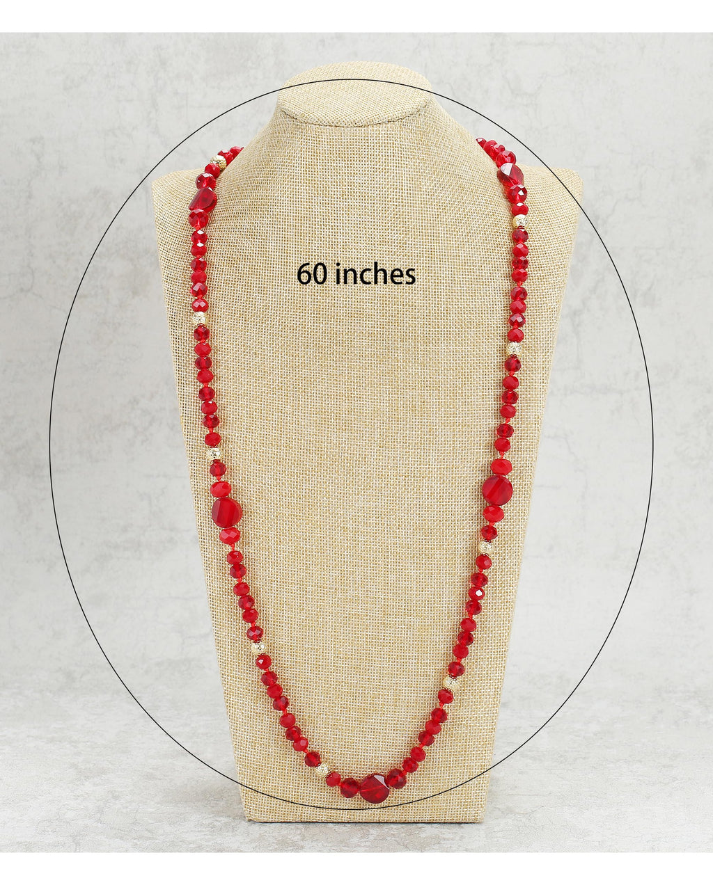Xalroco Trendy Infinity Wrap 60’’ Long Statement Necklace, Earrings and Bracelet Set - Hand Knotted Versatile Strand Necklace and Bracelet - 3 Pcs Jewelry Set Gift for Women (Navy Blue)