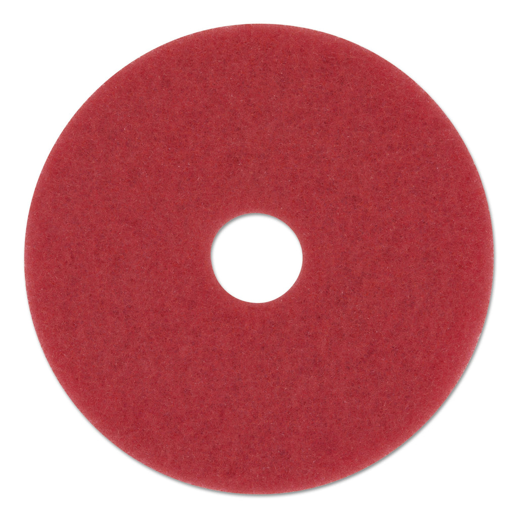 Boardwalk 4020RED Standard Floor Pads, 20" Diameter, Red (Case of 5)