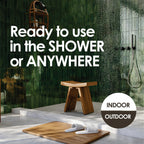 AquaTeak The Original Kai Corner Teak Bath Shelf - A. Corner Stand