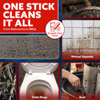 PUMIE Heavy Duty Pumice Scouring Stick (4 Pack) - Extra Strong Pumice Cleaning Stone for Bathroom, Kitchen, Grill - Scouring Stick for Cleaning Pool, Rust, Stains & Hard Water Rings