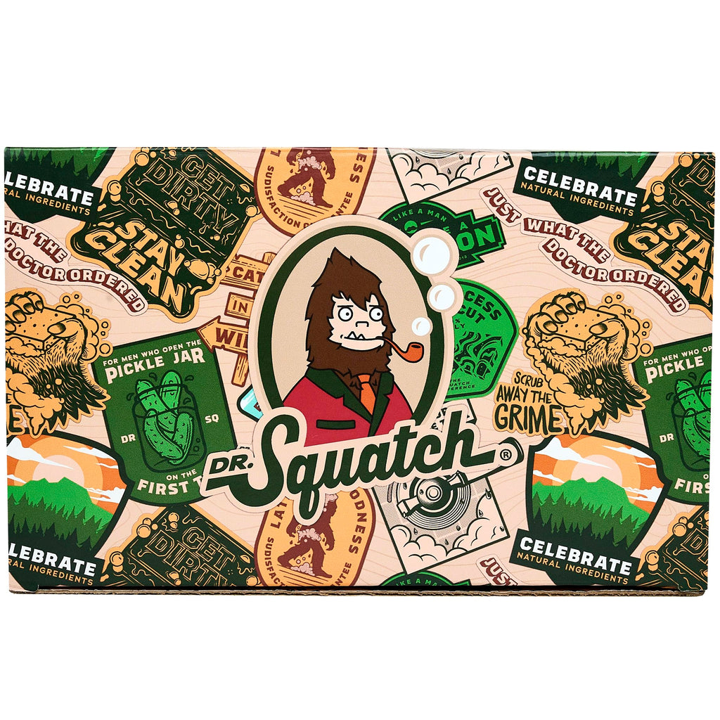 Dr. Squatch Men’s Soap & Deodorant Bundle - Birthday Gifts for Men - Bar Soap, Aluminum Free Deodorant Men - Gifts for Men (8 Piece Bundle)