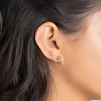 Barzel 18K Gold Plated Ball Stud Earrings Set, Sizes 3-10MM, 5 Pack, High Polish Finish Ball Suds