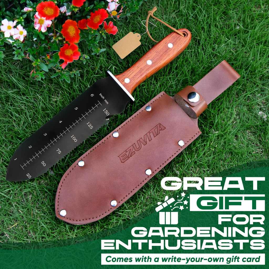 EZUVITA Hori Hori Garden Knife, Gardening Tools
