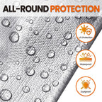 SpacEver 16x20 FT Tarp Waterproof, 16 Mil Tarps Heavy Duty Waterproof Multipurpose Protective Cover UV Resistant Rip & Tear Resistant with Grommets Reversible for Home Boats Cars Camping
