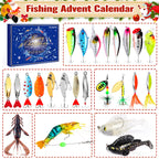 PLUSINNO Fishing Advent Calendar 2026 Adult, 24 Day Fishing Lures Gift
