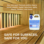 Tillbrook Sauna Cleaner - Makes 4 Gallons Concentrated Sauna Wood Cleaner - 32 oz All-Natural Cleaning Solution for Saunas - Safe for All Surfaces - Removes Grease, Sweat, & Dirt - Eucalyptus Scent