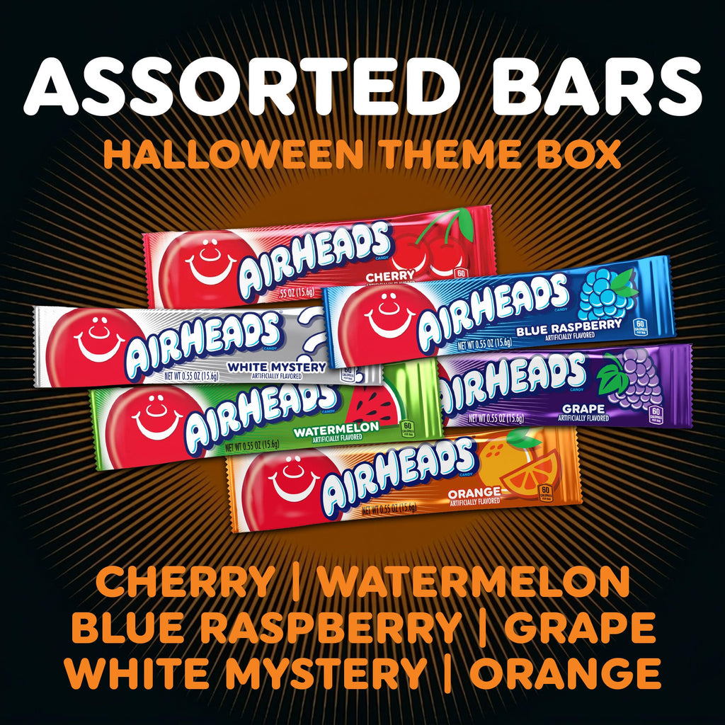 Airheads Full-Size Candy Bars, Halloween Variety Pack, 90 Count Box