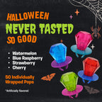Ring Pop Halloween Candy Lollipops, 50 Count, Bulk Assorted Party Favors