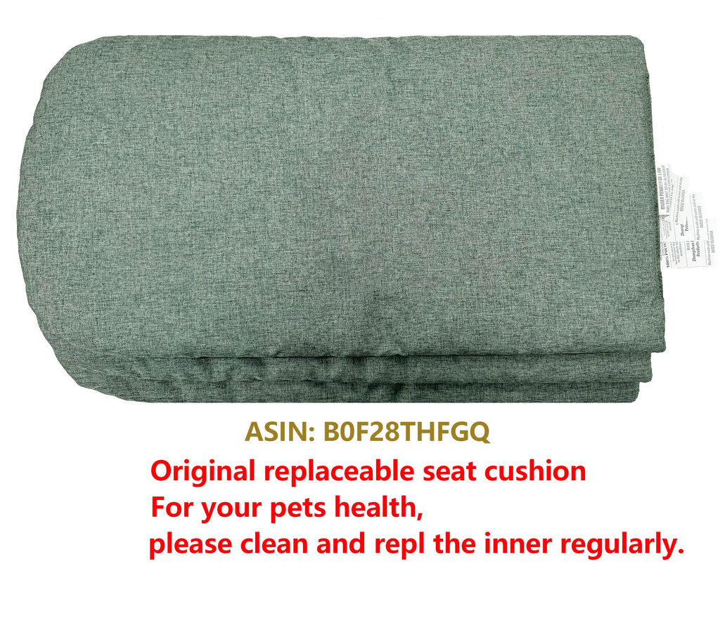 ROODO Pet Stroller Mat for Dogs, Cushion Inner Pad, Exclusive Use, Original, Replaceable, Easy to Clean, Set of 3 pc (Cationic Ash)