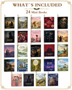 Mini Book Advent Calendar 2026 for Book Lovers, 24 Christmas Ornaments