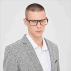 acavefox 4 Pack Reading Glasses 1.0 Men Readers Computer Blue Light Blocking Fashion Comfortable Eyeglasses with Spring Hinge