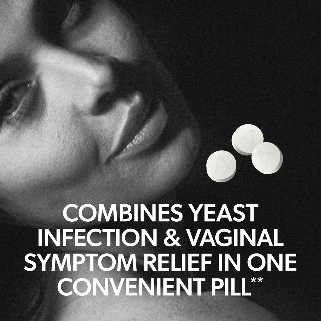 AZO Yeast Plus Dual Yeast Infection Pills Symptom Relief for Women, 120 Ct