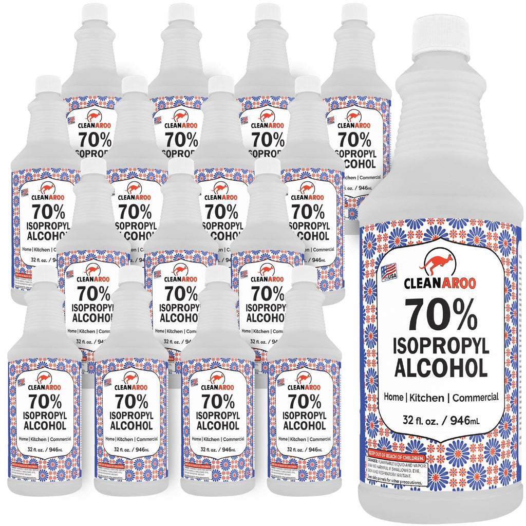 Cleanaroo Isopropyl Alcohol 70% (4 Gal, 16x32oz)