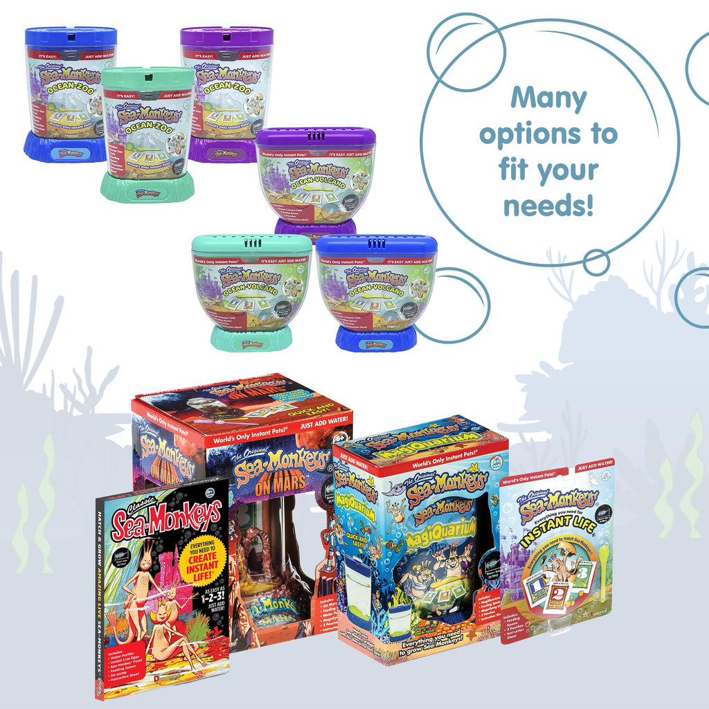 Sea-Monkeys® Instant Life - World's Only Instant Pets® - Ages 6+ (Pack of 1)