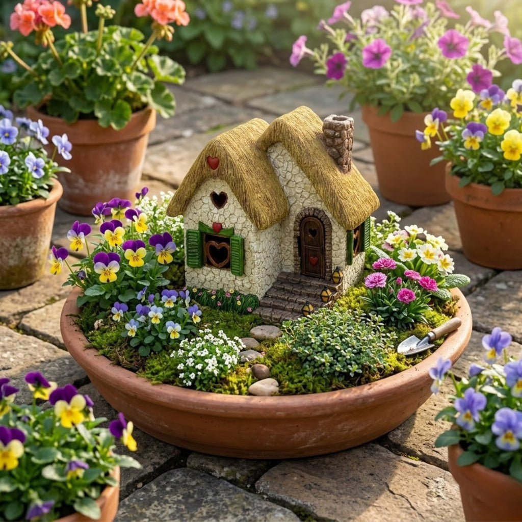 PRETMANNS Fairy Garden Houses Outside Accessories – 7" High