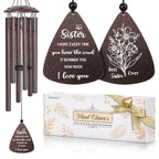 Sister Gifts, 32" Bronze Wind Chimes, Sister's Birthday Gifts from Sisters
