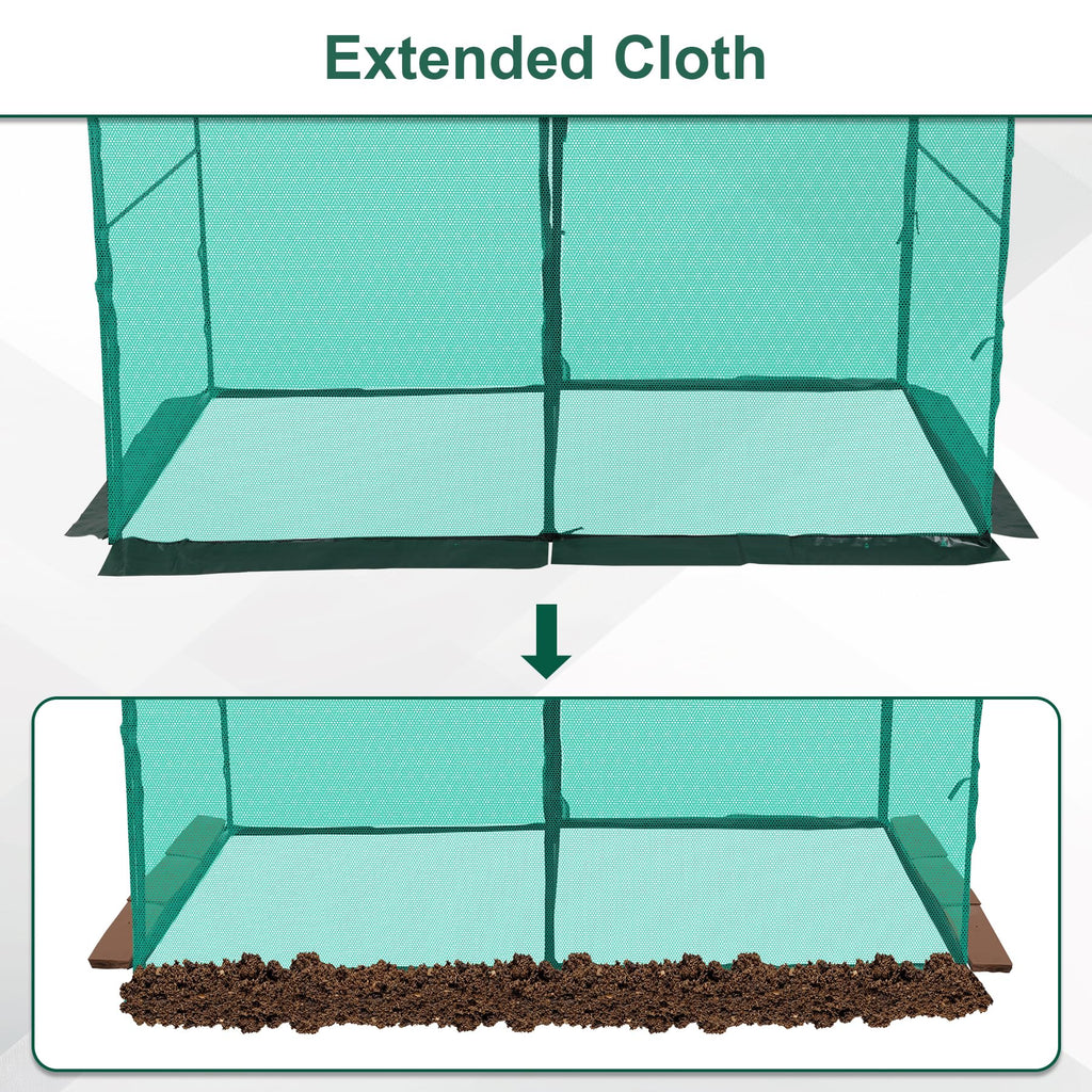 Toriexon Crop Cage Plant Protection Tent 6.5 x 10 x 6.5 Feet