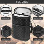 opux 2 Bottle Wine Carrier Tote, Insulated Leakproof Wine Cooler Bag, Wine Travel Bag Tote for Picnic BYOB Beach, Portable Wine Bottle Carrying Case, Gift for Wine Lover Women Men Christmas