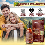 NUQIIT 17in1 Rhodiola Rosea Liquid Drops Tincture w/Ashwagandha Magnesium, L-Theanine. Ultra Rhodiola Cortisol Supplement, Rhodiola Root for Mood, Energy - 1 FL Oz - 60 Day Supply