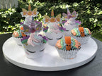 8 Inch Cake Board Drums Round, 6-Pack, White, Sturdy 1/2" Thick for Heavy Or Multi-Tiered Cakes