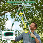 Heavy Duty Anvil Lopping Shears -2 inch Cutting Capacity Bypass Lopper - Extendable 26 Inch to 41 Inch,Professional Tree Branch Cutter