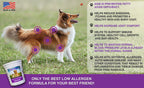 Hanzi Pets #1 Antarctic Krill Oil for Dogs Rich in Omega 3 Astaxanthin Vitamin E Skin and Coat Low Allergens Calories Certified Cgmp Made USA 60 Salty