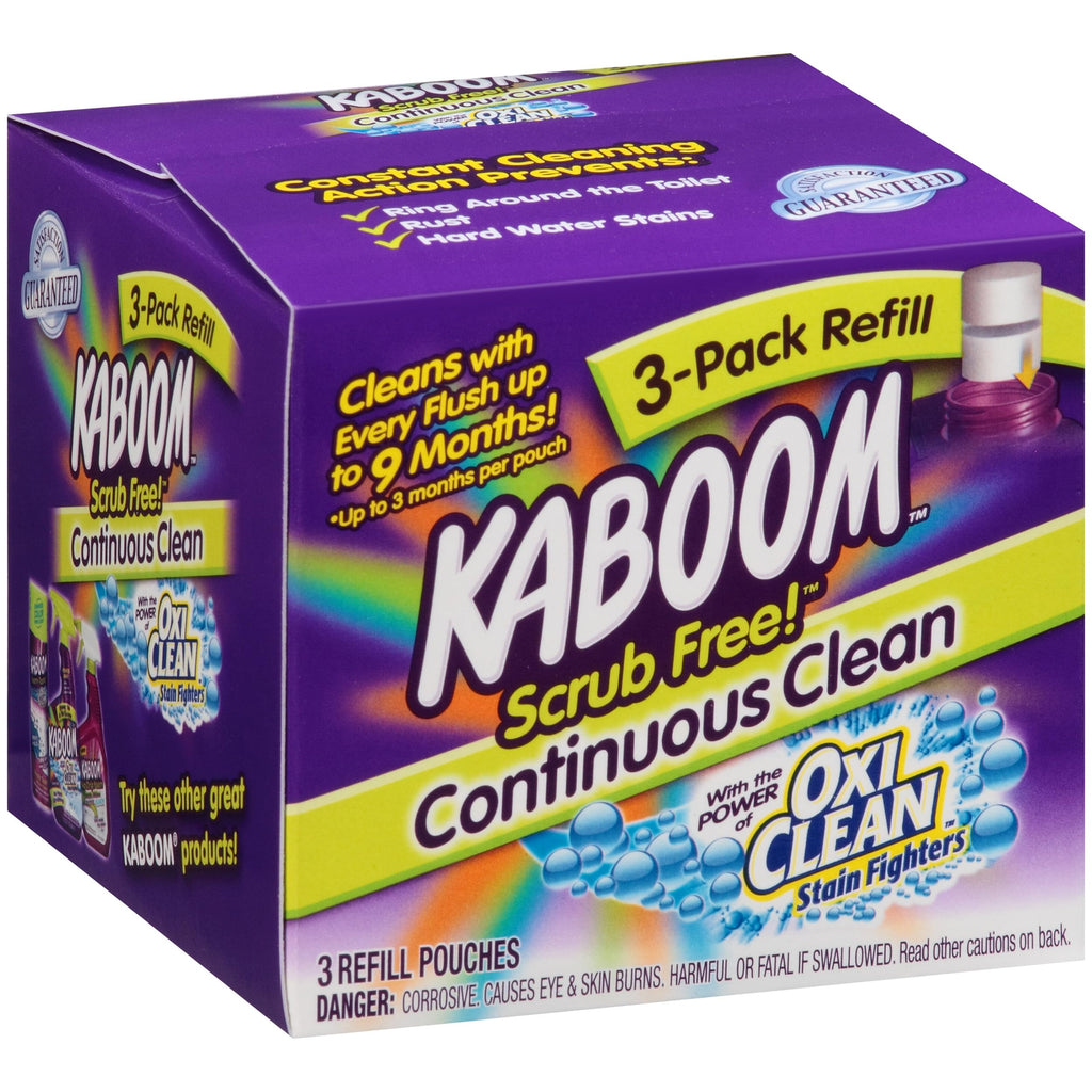 3-Pack Refill – Kaboom Scrub Free! Continuous Clean with OxiClean