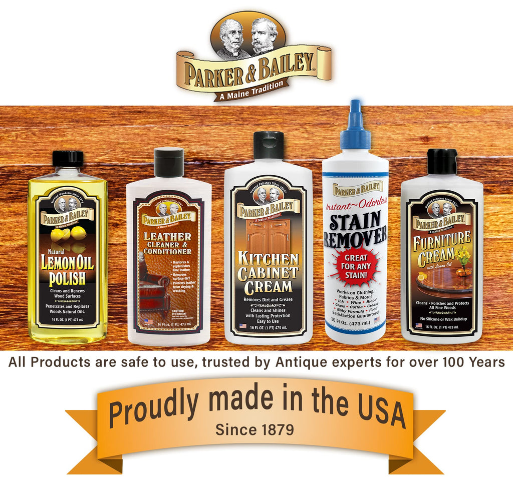 Parker and Bailey Kitchen Cabinet Cream-Wood Cleaner-Grease Remover 16 oz (2)