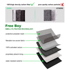 Free Boy 11.8"x8.6"Smell Proof Bags,Odor Proof Bag with Combination Lock,Smell Odor Case Container