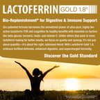 bioQuad Lactoferrin Gold 1.8 - for Immune Support, Digestive Health, and Iron Absorption - Lactose-Free, Gluten-Free, Non-GMO (60 Count)