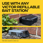 Victor Rat Poisoning for Inside & Outdoor Use - Kills Rats, Mice, Meadow Voles, Mouse Poisoning for Indoor & Outside Areas, Ready-to-Use, Yellow, M925, 4 lbs