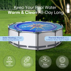 Solar Sun Rings 60 Inch Above Ground or Inground Swimming Pool Hot Tub Spa Heating Accessory Circula