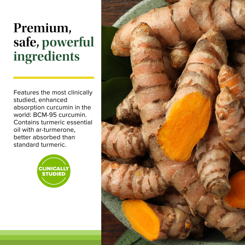 Terry Naturally Curamin Extra Strength - Curcumin & Boswellia Supplement for Healthy Circulation Support - Turmeric Supplement to Support Joints, Muscle Health & Endorphin Production - 60 Tablets