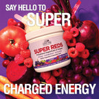Country Farms Super Reds, Energizing Polyphenol Superfood, 40 Super Fruits and Berries, Powerful Antioxidants and Polyphenols, Supports Energy and Immunity, 20 Servings, Grape Flavor