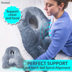 Siennal Face Down Pillow for Sleeping - for BBL or Eye Surgery Recovery - Prone Pillow for Vitrectomy, Retinal Surgery or Home Massages - CertiPUR-US® Certified Shredded Memory Foam