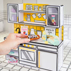 MGA's Miniverse Make It Mini Kitchen, Kitchen Playset, w/UV Light, Collectibles, DIY, Resin Play, Exclusive, Mystery Recipe, Mini Oven Mitts, NOT Edible, 8+