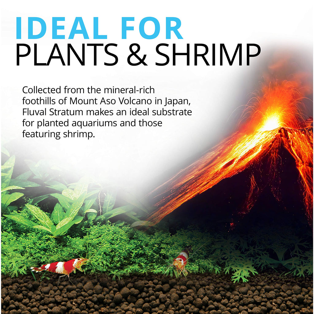 Fluval Plant and Shrimp Stratum Aquarium Substrate - 8.8 lb Bag