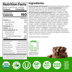 Orgain Organic Vegan Protein + 50 Superfoods Powder, Creamy Chocolate Fudge - 21g Plant Based Protein, 9g Prebiotic Fiber, No Lactose, Gluten Free, No Added Sugar, 2.02 lb (Packaging May Vary)