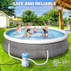 LuxBlue 800 GPH Above Ground Pool Filter Pump, Energy-Saving Pool Cartridge Filter Pump | Dual Action: Accelerate Water Flow & Capture Debris Quickly - Improve Water Clarity | Easy to Setup & Maintain