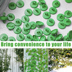 WILLBOND Plant Anchor Kit, 80 Pcs Vine Anchors 5 Pack Silicone Adhesive Sealant Garden Tie Tape Metal Wire Wire Cutters for Spring Trellis Vine and Stucco Brick Wall Climbing Plants Supplies(Green)