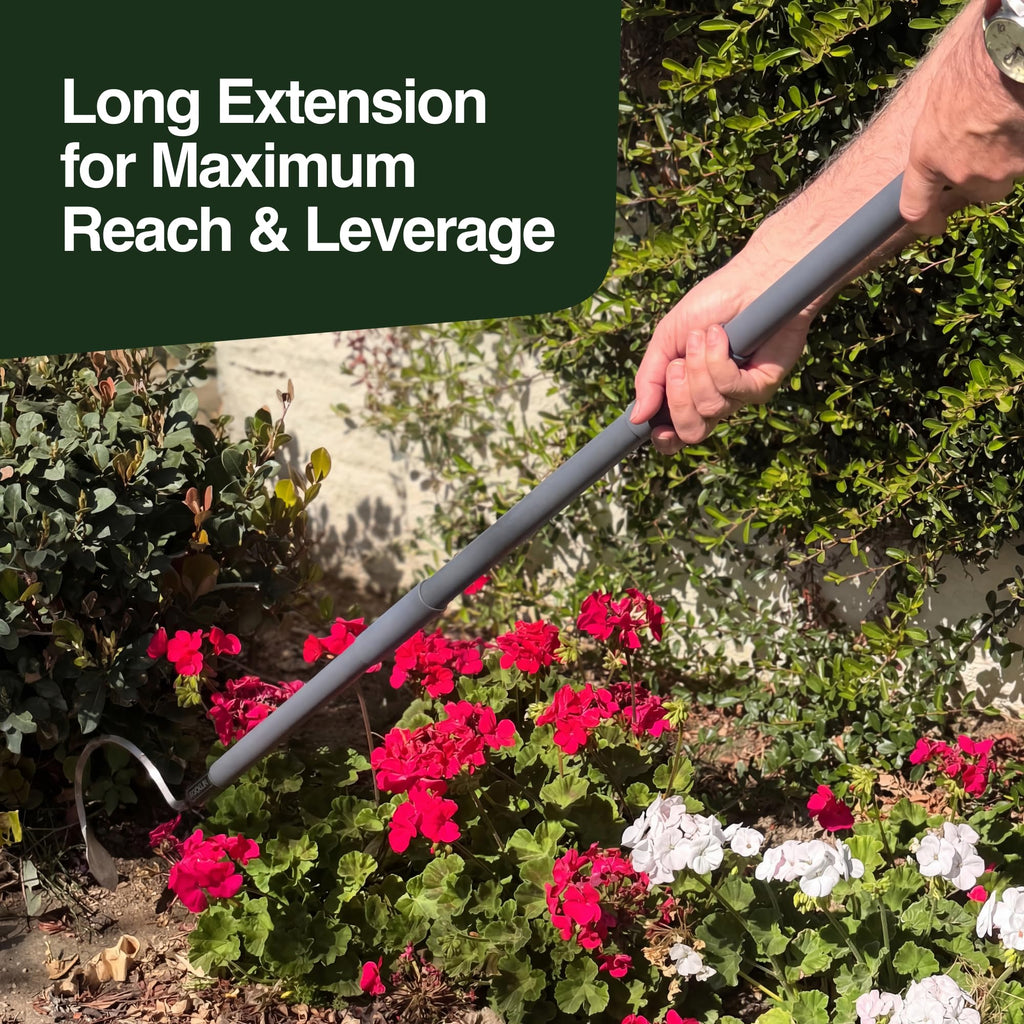 Weed Puller 3-in-1, Three Lengths (24"/40"/57"), Heavy-Duty Garden Hand Tool for Weeding, Digging & Soil Loosening | Stainless Steel Blade, Ergonomic Grip