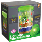 Dan&Darci Light-Up Terrarium Kit for Kids - STEM Science Kit - Educational DIY Toy for Boys & Girls - Birthday Gift - Craft Project Idea for Ages 6 7 8 9 10 11 12 Year Old