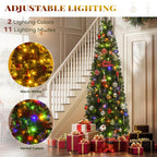 YITAHOME 6FT Prelit Green Fraser Fir Pencil Christmas Tree with Remote