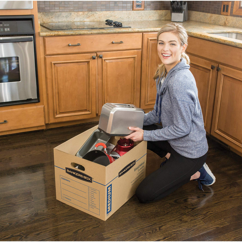 Bankers Box 20-Pack Medium Classic Moving Boxes with Reinforced Handles
