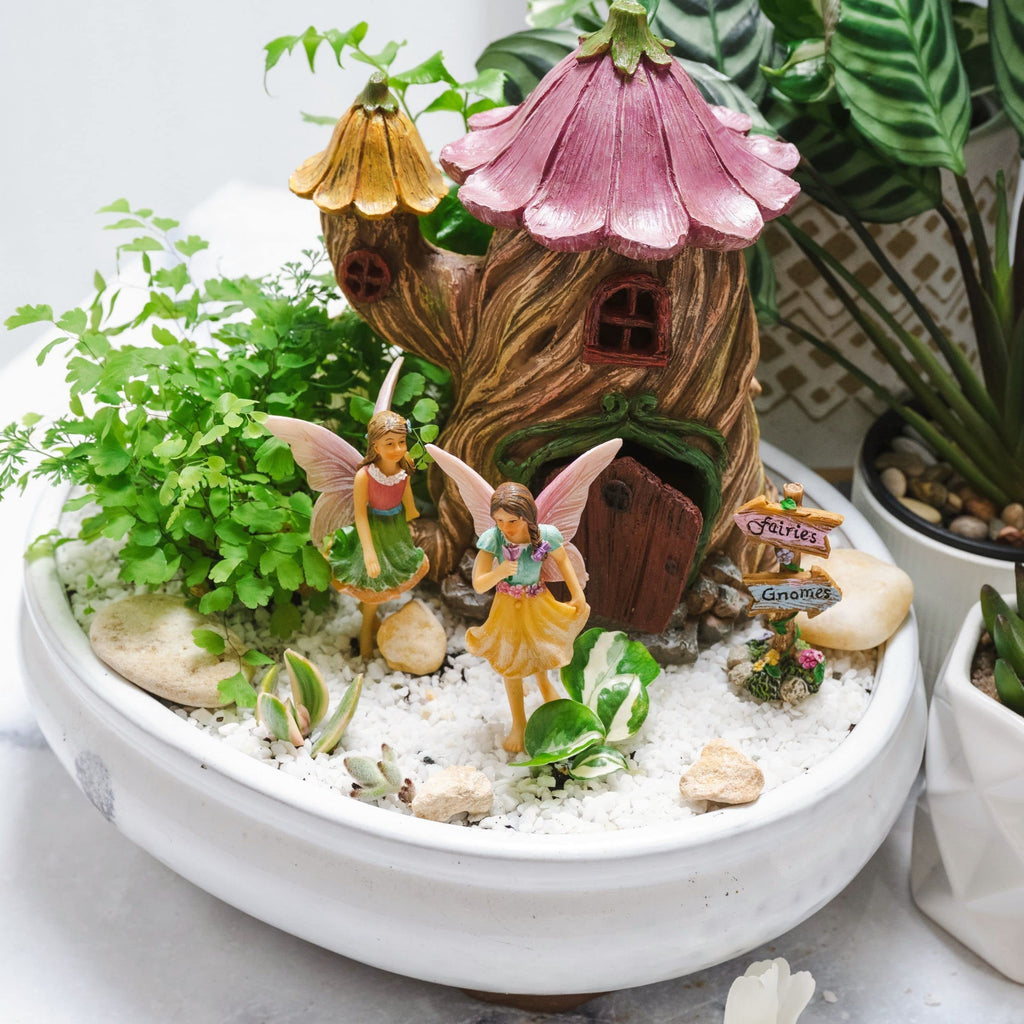 PRETMANNS Fairy Garden House Accessories Outdoor Kit 7” High